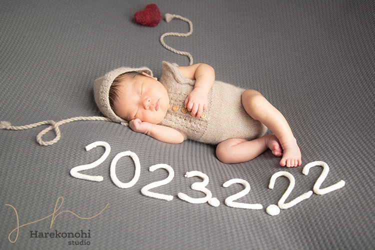 ニューボーン 名前フォト 誕生日 アイテム ロープ SNS映え 記念撮影