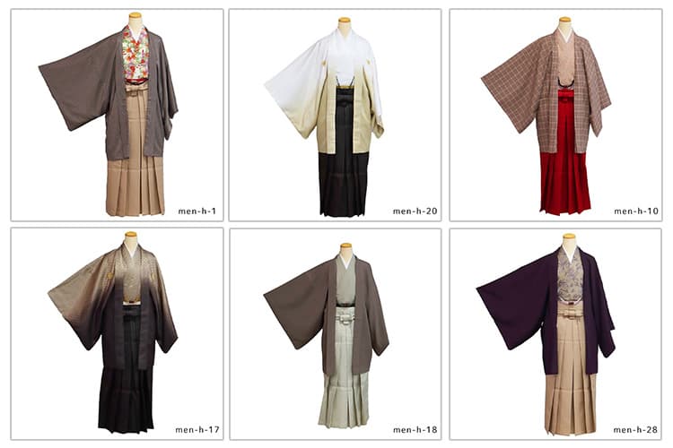ハレこの日スタジオ　成人式　卒業式　新成人　着物　カッコいい　爽やか　男性　茶　ブラウン　愛知